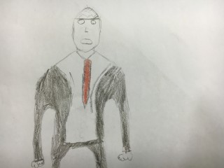 Drawing of an economist