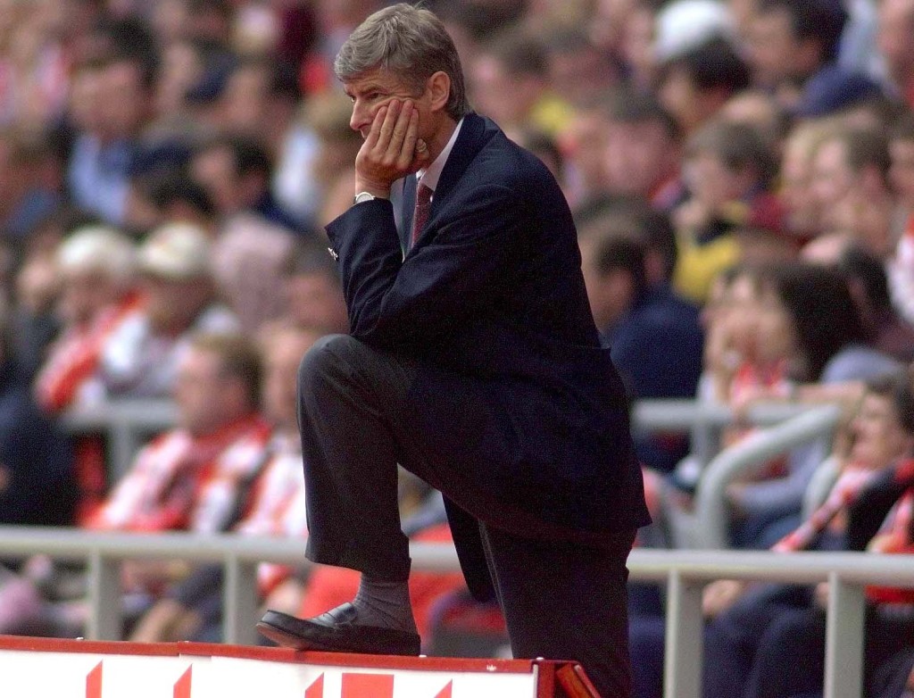 Arsenal manager Arsene Wenger watches his team during a 0-0 draw against Sunderland at The Stadium of Light.
