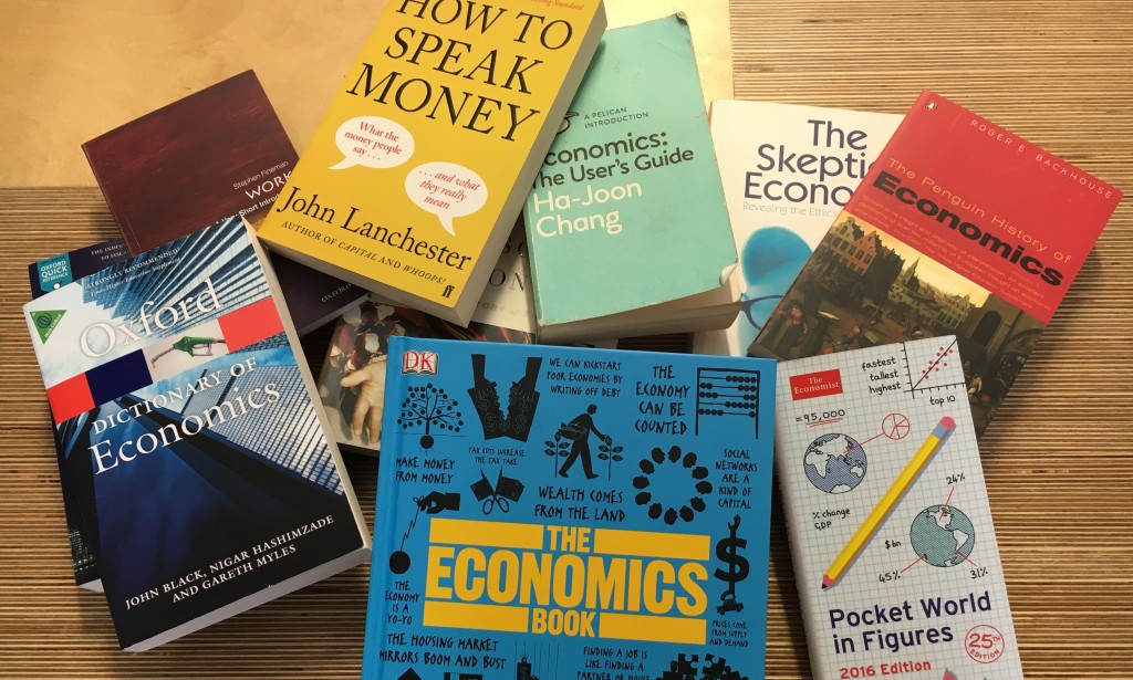 A selection of books on economics