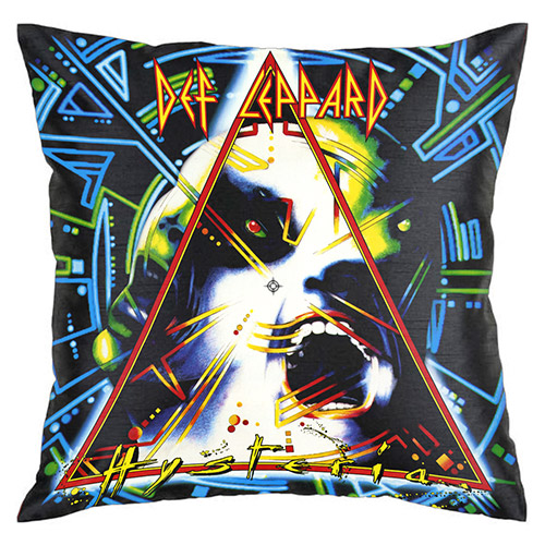 A Def Leppard pillow