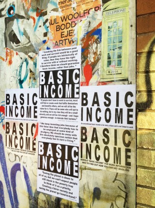 basic income sign