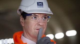 George Osborne visits the Crossrail construction site in London