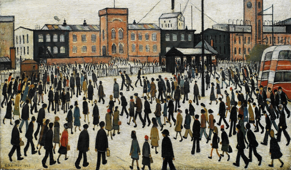 Going To Work by LS Lowry