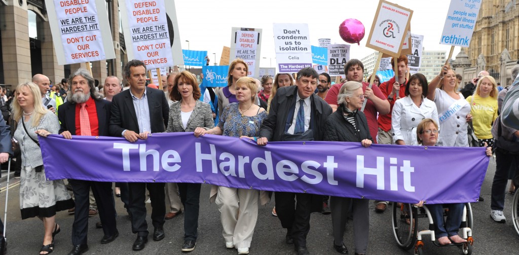 The Hardest Hit campaign march in London