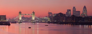 London Sunset over the Thames River