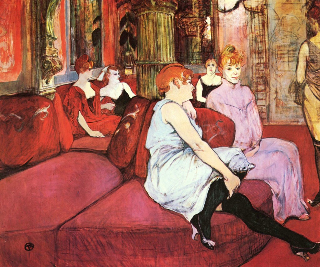 Salon de la rue des Moulins by Henri Toulouse Lautrec