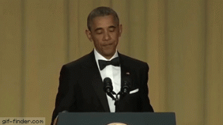 President Barack Obama drops the mic