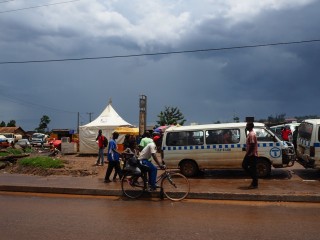 A view from the roadside in Kampala