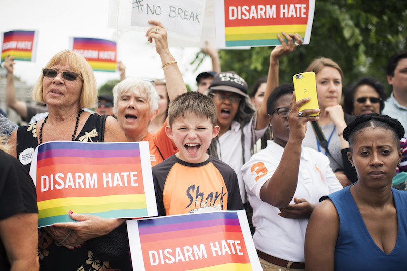 US gun law protesters