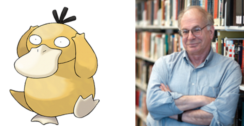 Psyduck and Daniel Kahneman