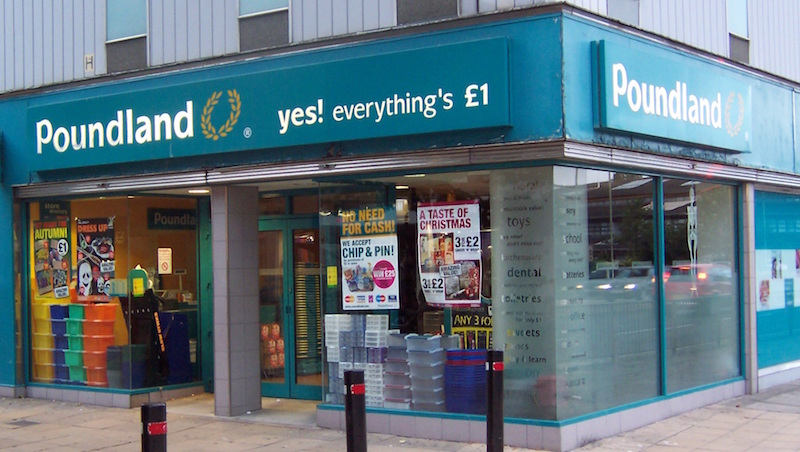 A Poundland store