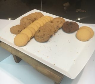 A plate of biscuits