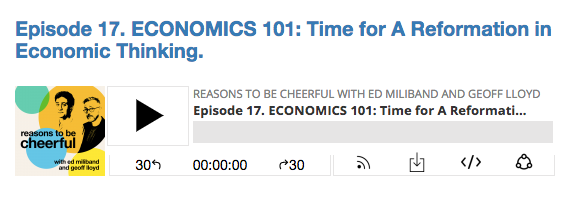 Reasons To Be Cheerful: Economics 101