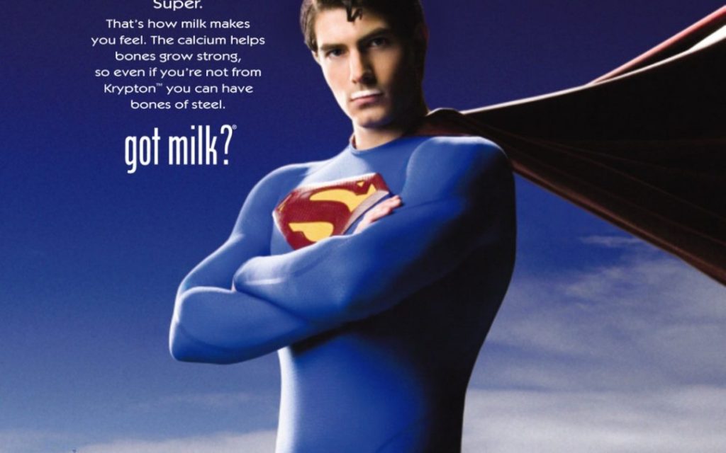 Got milk Superman ad