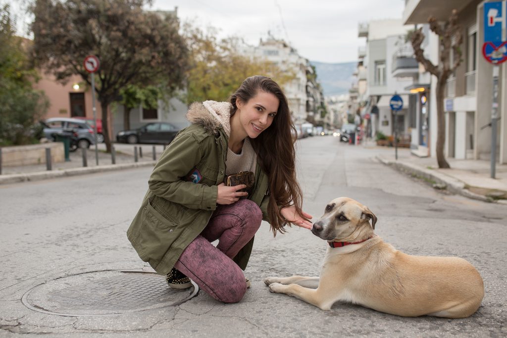 Woman with dog