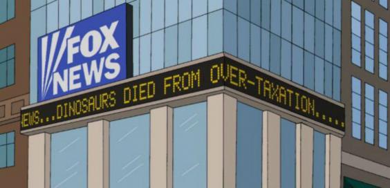 Simpsons clip about fox news