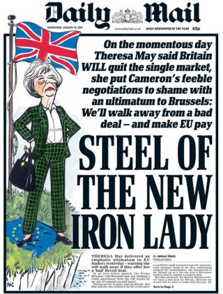Daily Mail Brexit cover