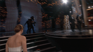 Jennifer Lawrence falling