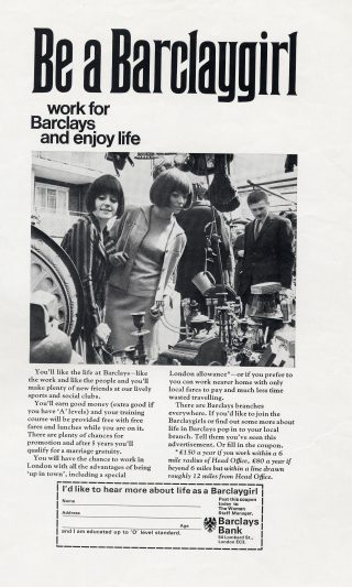 1967: Be A Barclaygirl
