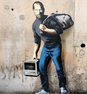 Banksy. The Son Of A Migrant From Syria. 2015