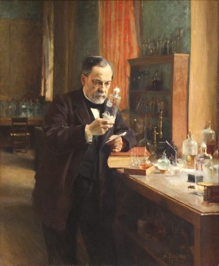 Louis Pasteur at work