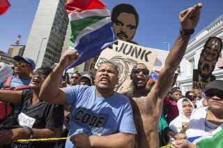 Anti-Zuma Protest - Cape Town