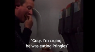 David Cameron eating pringles