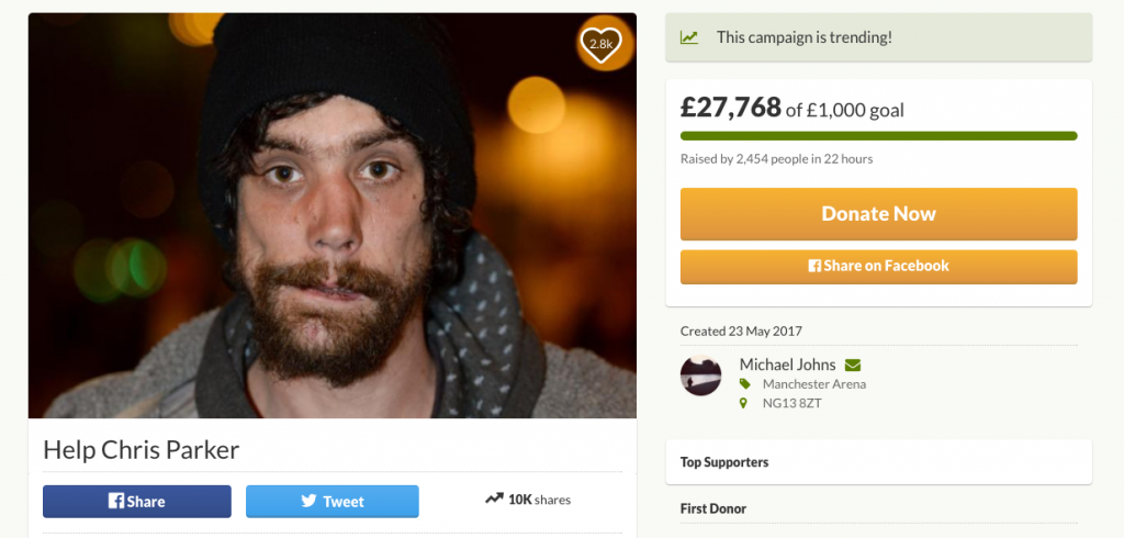 Help Chris Parker Crowdfund