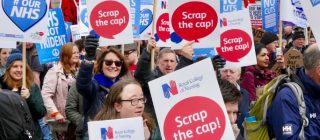 RCN members march