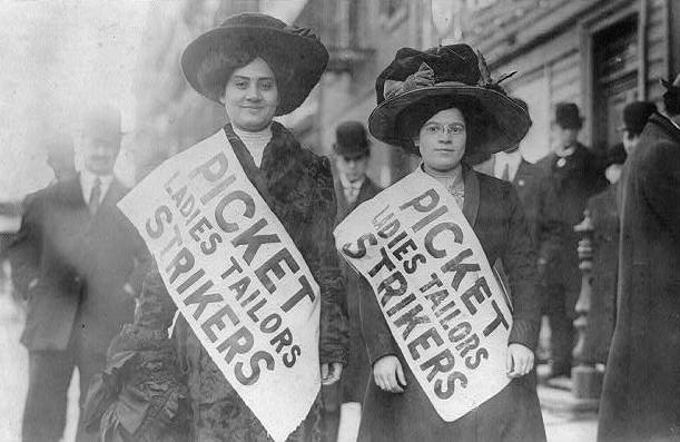 Ladies tailors strikers