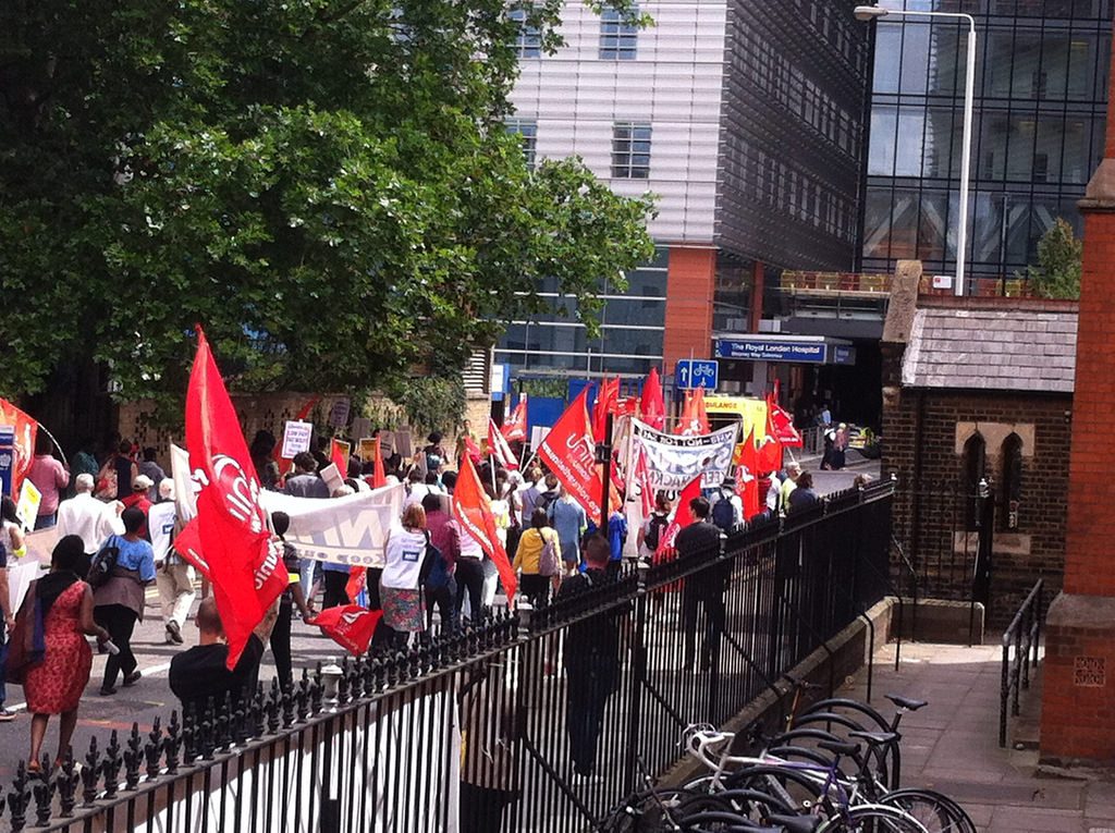 Serco strike Barts