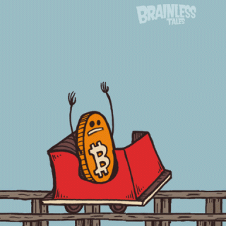 Bitcoin rollercoaster gif