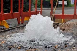 Burst water main