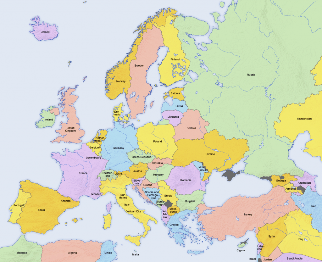 Map of Europe