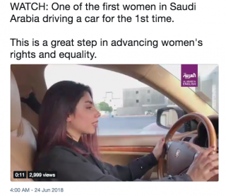 Saudi Woman Driving