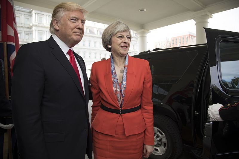 Theresa May Donald Trump