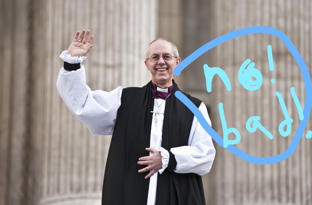 Archbishop of Canterbury - no bad