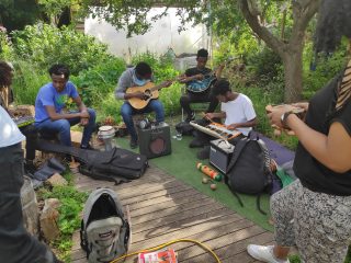 Music session at May Project Gardens